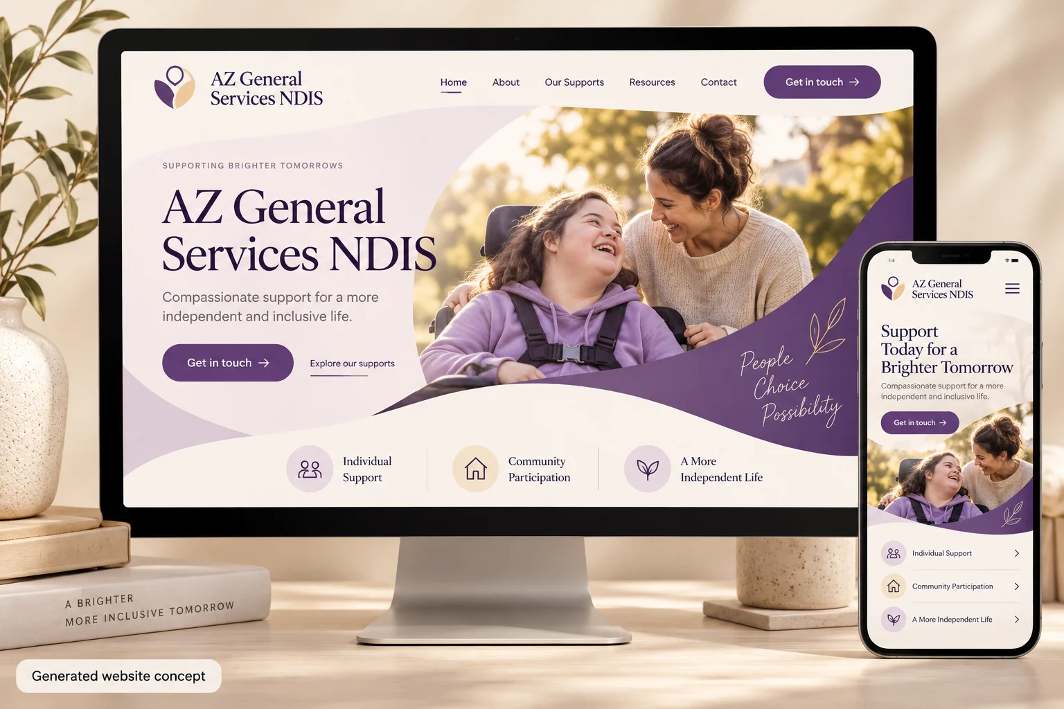 AZ General Services NDIS Presented concept