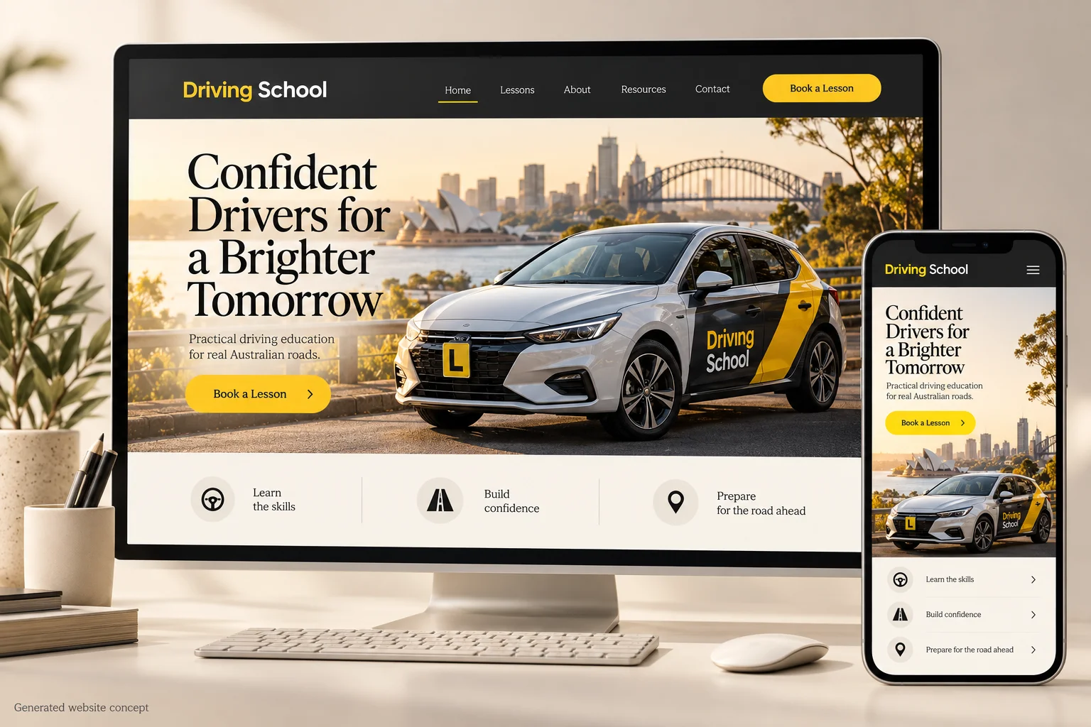 Driving School Presented concept