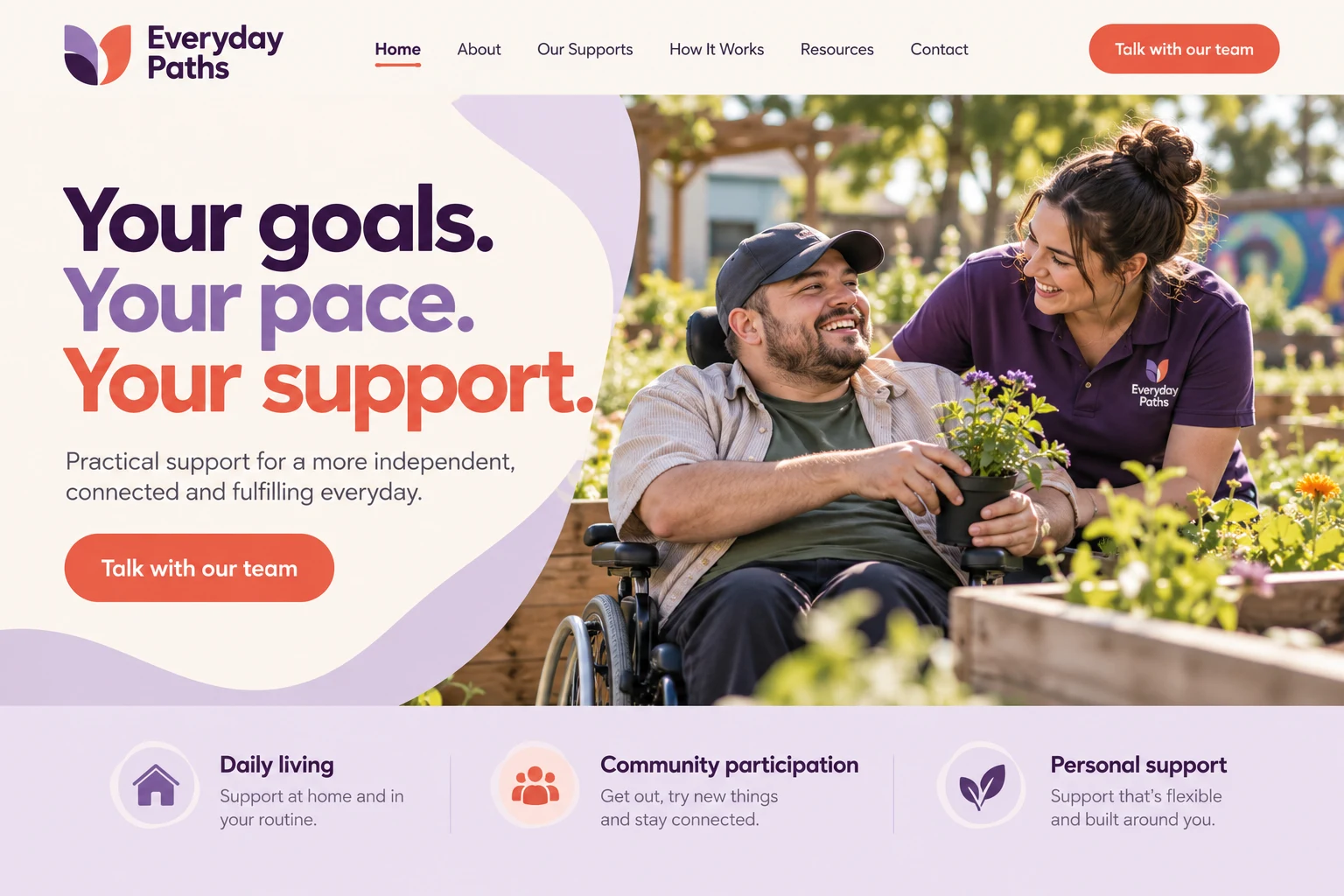 Everyday Paths website concept