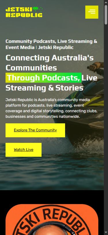 Jetski Republic mobile website