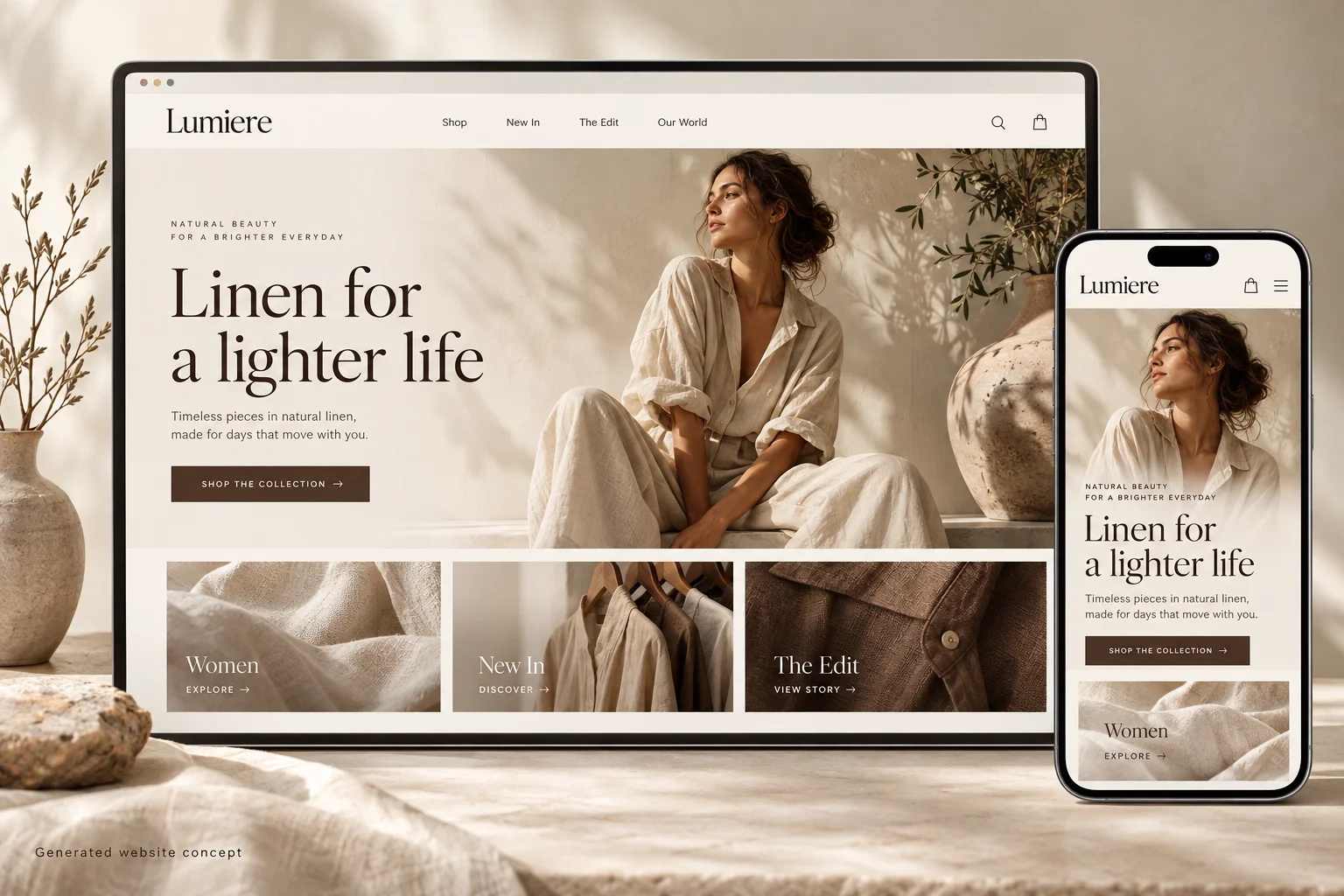presented storefront concept
