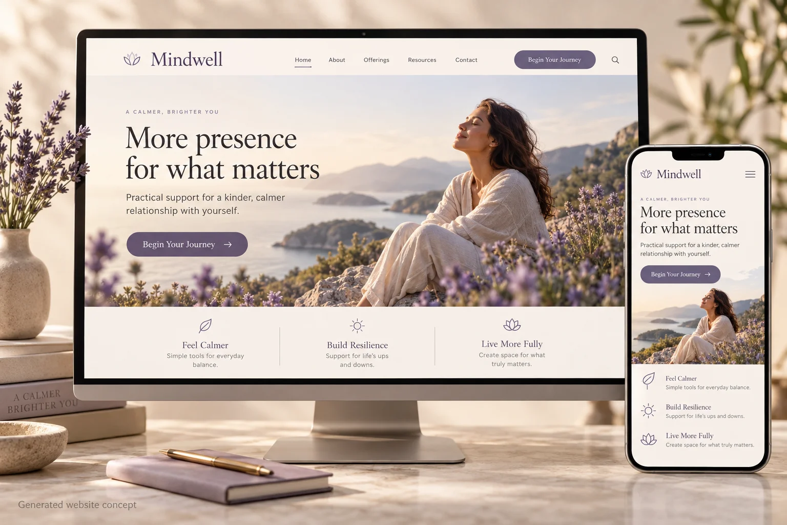 MindWell Presented concept