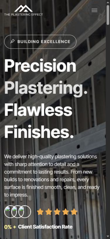The Plastering Effect mobile website