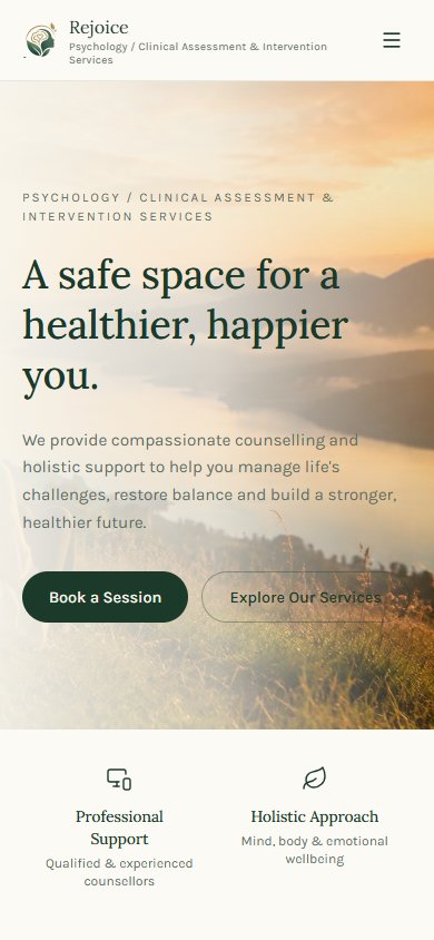 Rejoice actual mobile website