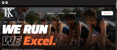 TK Athletics mobile website